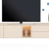XOOON Trentino, Lowboard 240 cm. - 2-deuren + 2-laden + 1-niche - mdf gelakt - Creme^ Tv-Meubelen|Dressoirs