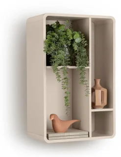 XOOON Trentino, Wand-element 85 cm. - mdf gelakt - Creme^ Wandmeubels