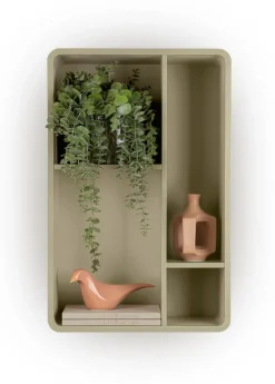 XOOON Trentino, Wand-element 85 cm. - mdf gelakt - Olijf^ Wandmeubels