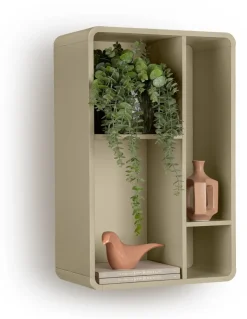 XOOON Trentino, Wand-element 85 cm. - mdf gelakt - Olijf^ Wandmeubels