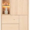 XOOON Trenton, bergkast 95 cm - 3-deuren + 2-laden + 4-niches - natural^ Bergkasten