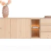 XOOON Trenton, Dressoir 210 cm. - 2-deuren + 3-laden + 2-niches - natural^ Dressoirs
