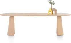 XOOON Trenton eetkamertafel 270 x 120 cm in de kleur Naturel -^ Tafelconfigurator|Eettafels