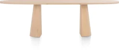 XOOON Trenton eetkamertafel 270 x 120 cm in de kleur Naturel -^ Tafelconfigurator|Eettafels