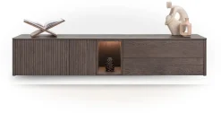 XOOON Trenton, lowboard 210 cm - 2-deuren + 2-laden + 1-niche - Clay^ Tv-Meubelen|Dressoirs