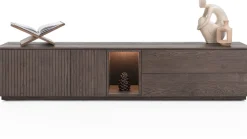 XOOON Trenton, lowboard 210 cm - 2-deuren + 2-laden + 1-niche - Clay^ Tv-Meubelen|Dressoirs