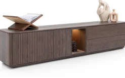XOOON Trenton, lowboard 210 cm - 2-deuren + 2-laden + 1-niche - Clay^ Tv-Meubelen|Dressoirs