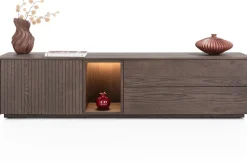 XOOON Trenton, lowboard 180 cm - 1-deur + 2-laden + 1-niche - Clay^ Dressoirs|Tv-Meubelen
