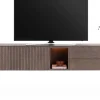 XOOON Trenton, Lowboard 270 cm. - 2-deuren + 2-laden + 1-niche - Clay^ Tv-Meubelen|Dressoirs