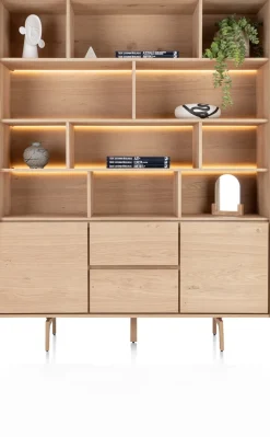 XOOON Valgard buffet 160 cm - 2-deuren (+ LED) -^ Bergkasten