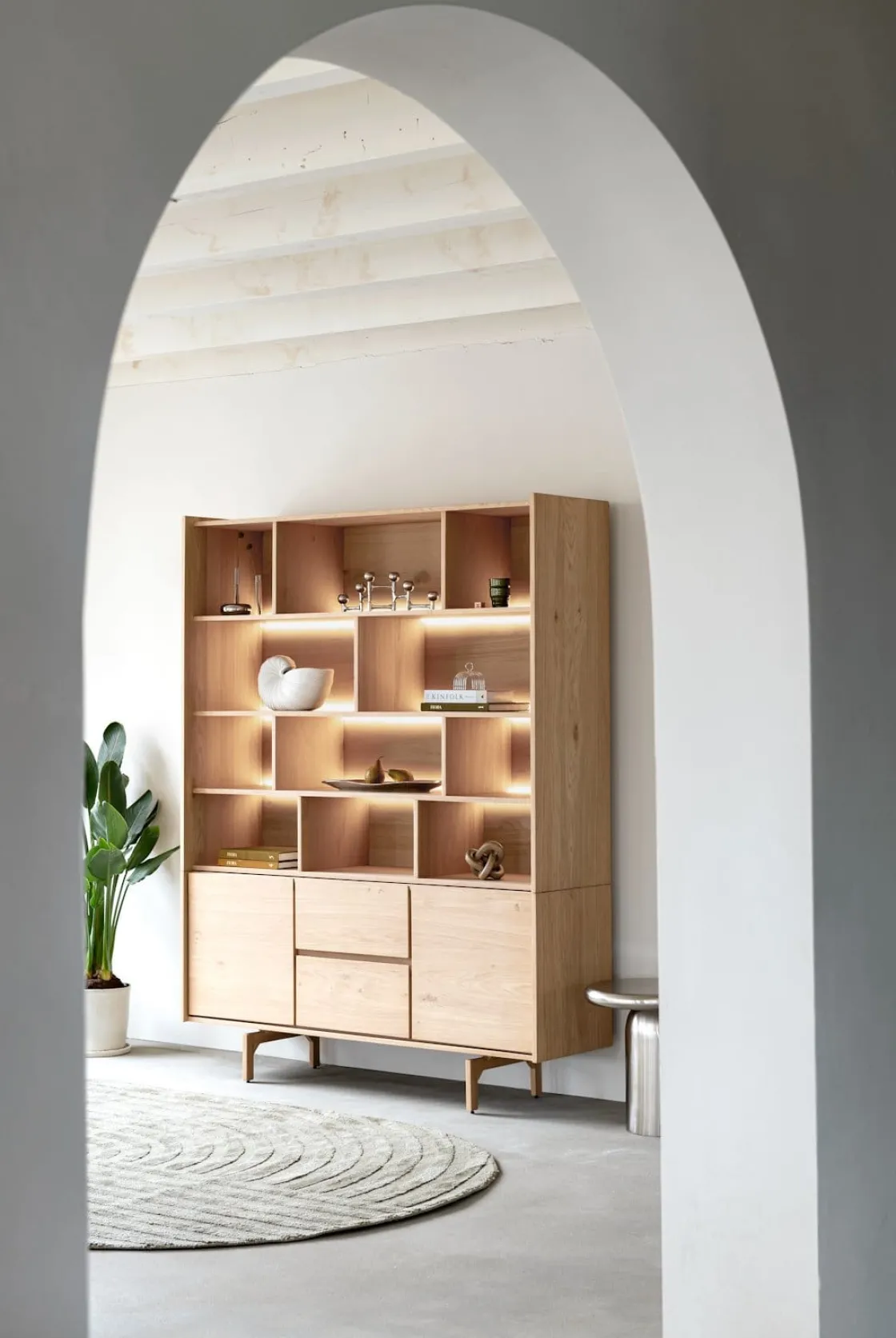 XOOON Valgard buffet 160 cm - 2-deuren (+ LED) -^ Bergkasten