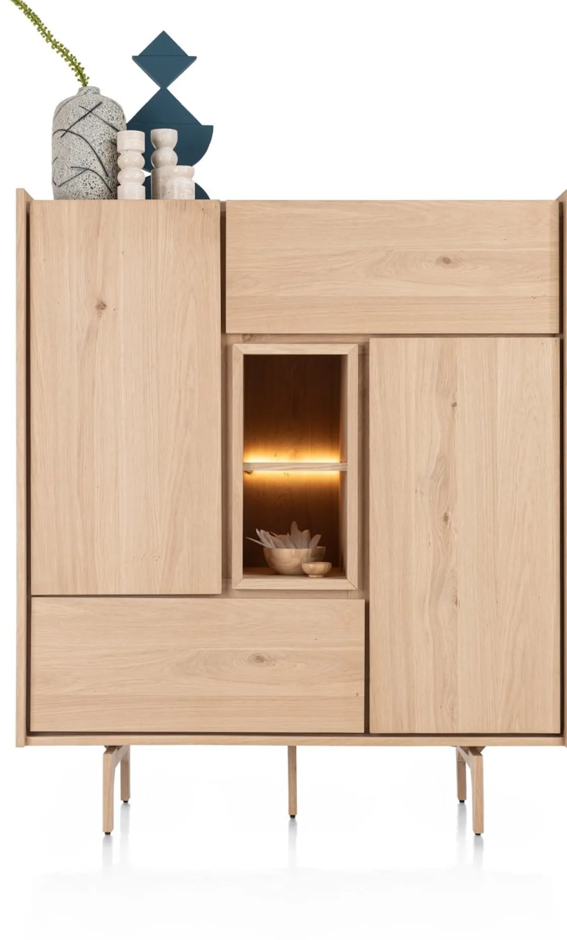 XOOON Valgard highboard 120 cm - 2-deuren (+ LED) -^ Bergkasten
