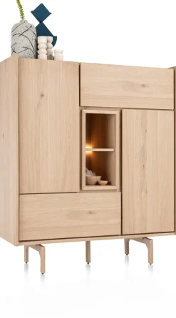 XOOON Valgard highboard 120 cm - 2-deuren (+ LED) -^ Bergkasten