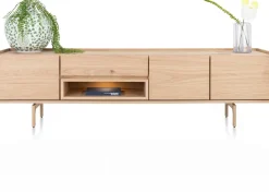 XOOON Valgard lowboard 220 cm - 3-deuren (+ LED) -^ Tv-Meubelen|Dressoirs