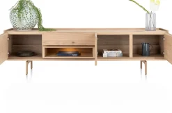 XOOON Valgard lowboard 220 cm - 3-deuren (+ LED) -^ Tv-Meubelen|Dressoirs