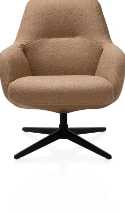 XOOON VERNON fauteuil met draaifunctie - lage rug -^ Leren Fauteuils|Stoffen Fauteuils