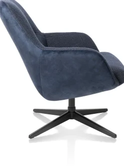 XOOON VERNON fauteuil met draaifunctie - lage rug -^ Leren Fauteuils|Stoffen Fauteuils
