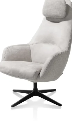 XOOON VERNON fauteuil met draaifunctie - hoge rug -^ Leren Fauteuils|Stoffen Fauteuils