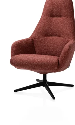 XOOON VERNON fauteuil met draaifunctie - hoge rug -^ Leren Fauteuils|Stoffen Fauteuils