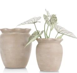 XOOON Wave pot H40cm in de kleur Beige - COCOmaison^ Woonaccessoires