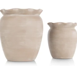 XOOON Wave pot H40cm in de kleur Beige - COCOmaison^ Woonaccessoires