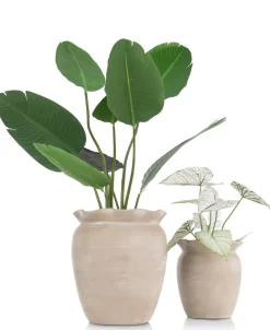 XOOON Wave pot H40cm in de kleur Beige - COCOmaison^ Woonaccessoires
