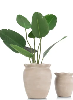 XOOON Wave pot H40cm in de kleur Beige - COCOmaison^ Woonaccessoires