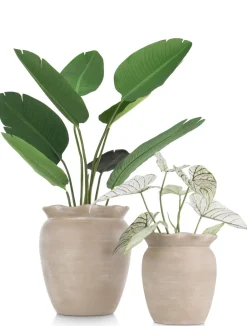 XOOON Wave pot H40cm in de kleur Beige - COCOmaison^ Woonaccessoires