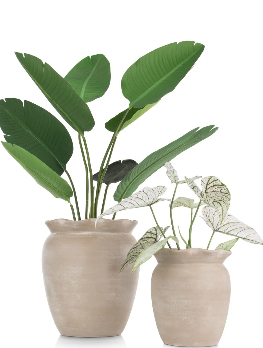 XOOON Wave pot H40cm in de kleur Beige - COCOmaison^ Woonaccessoires