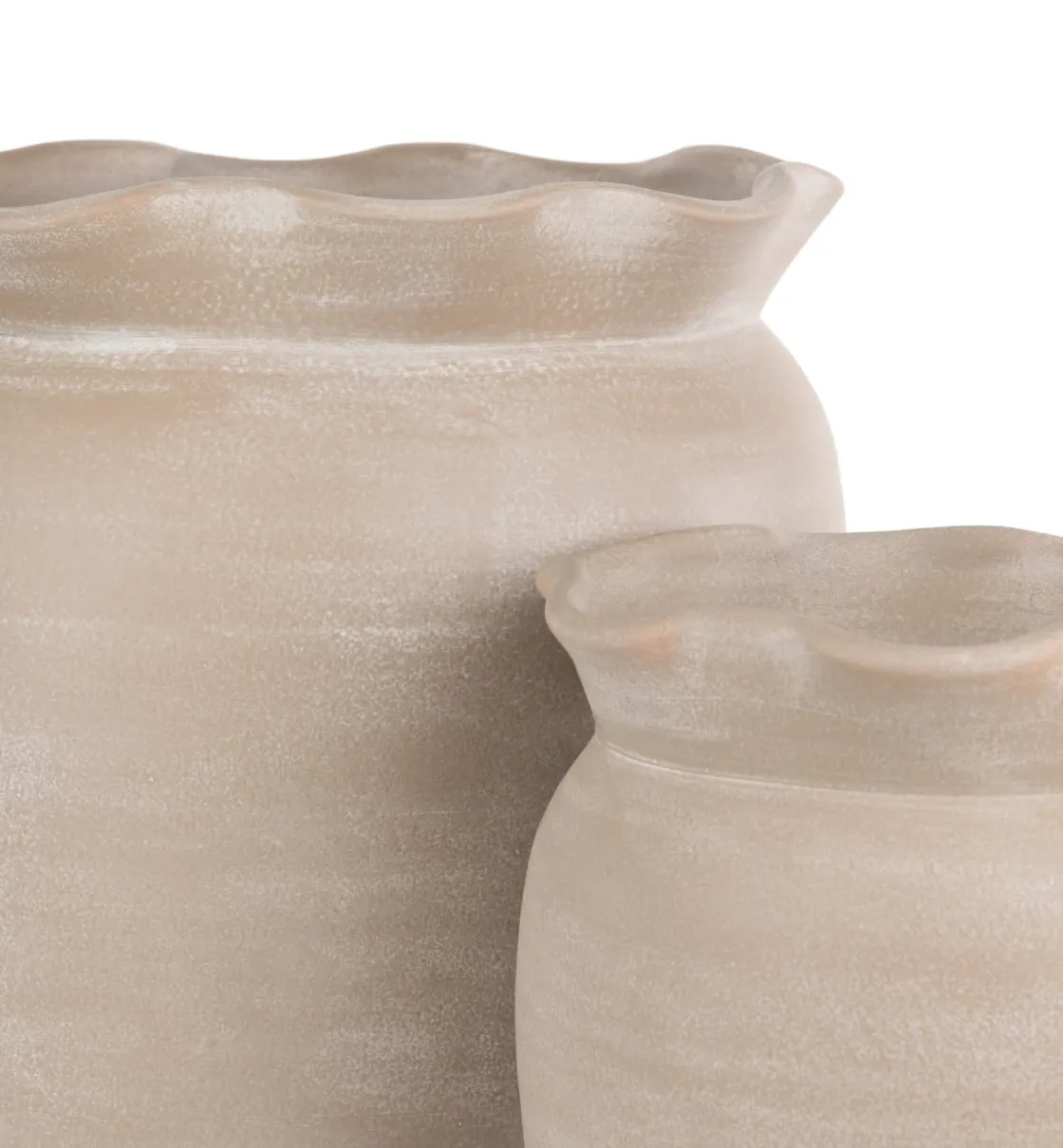 XOOON Wave pot H40cm in de kleur Beige - COCOmaison^ Woonaccessoires