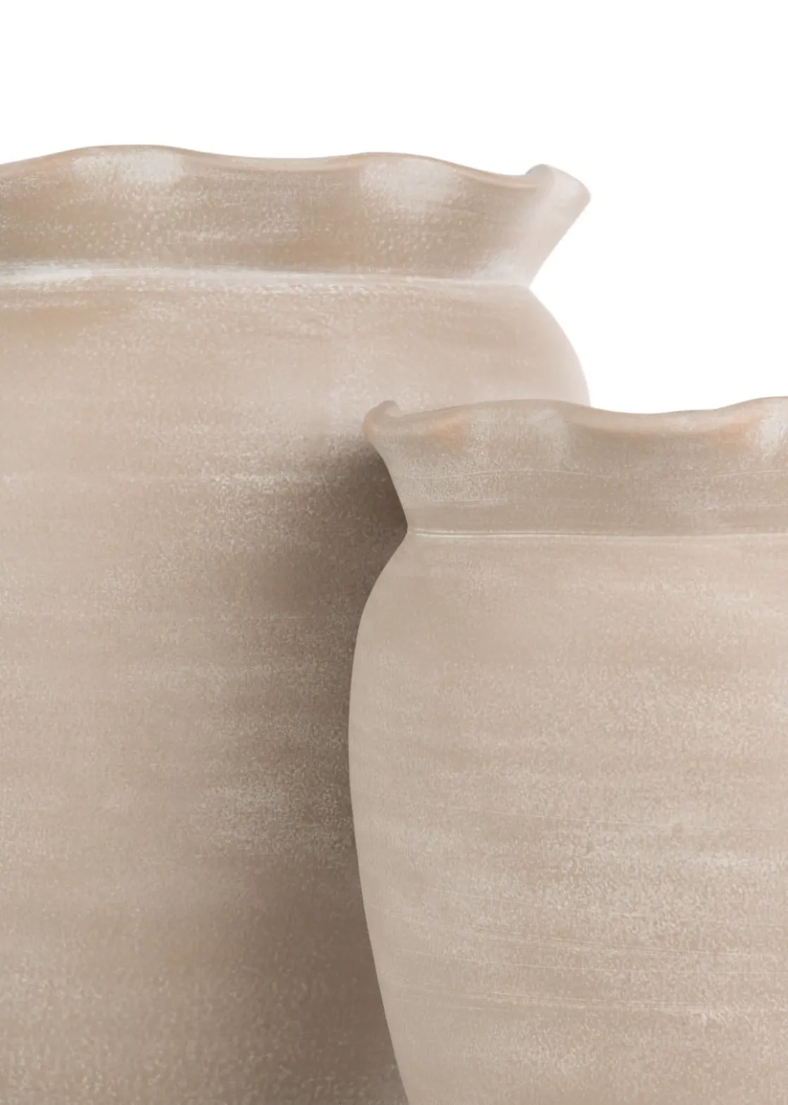 XOOON Wave pot H40cm in de kleur Beige - COCOmaison^ Woonaccessoires