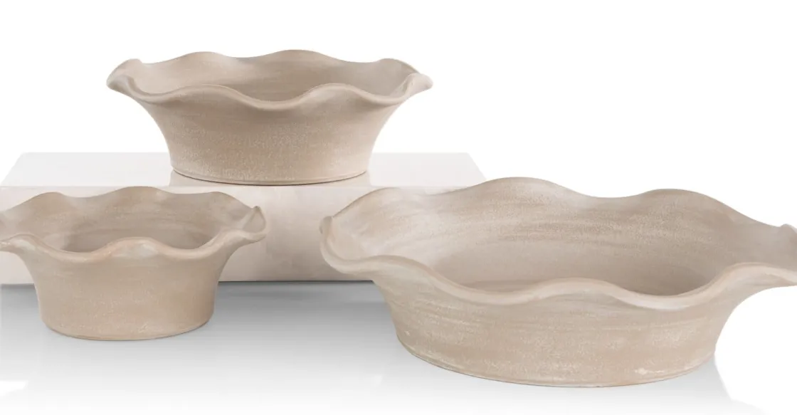 XOOON Wave schaal D25cm in de kleur Beige - COCOmaison^ Woonaccessoires