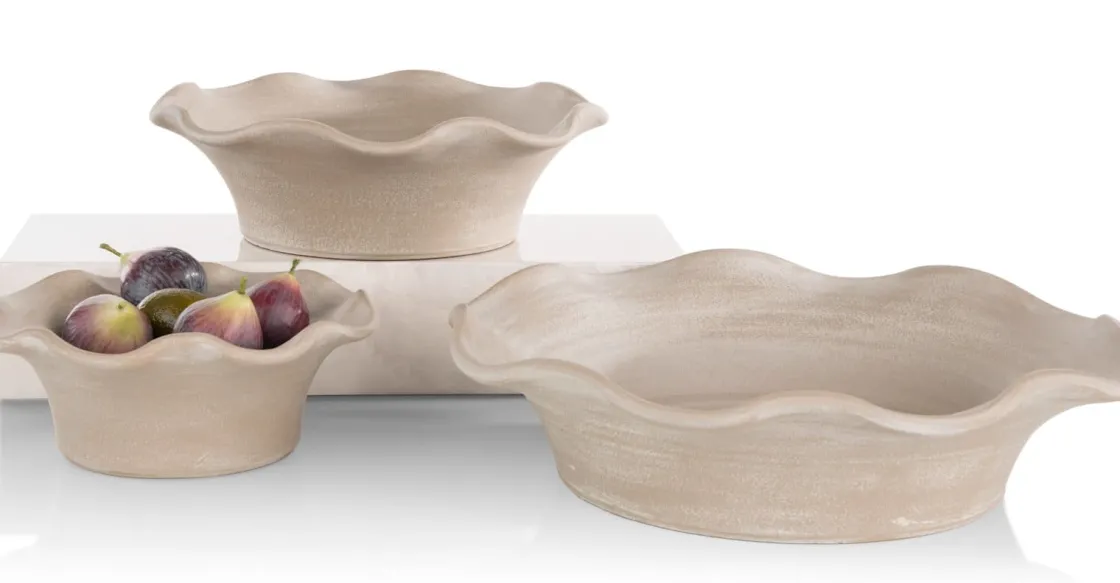 XOOON Wave schaal D25cm in de kleur Beige - COCOmaison^ Woonaccessoires