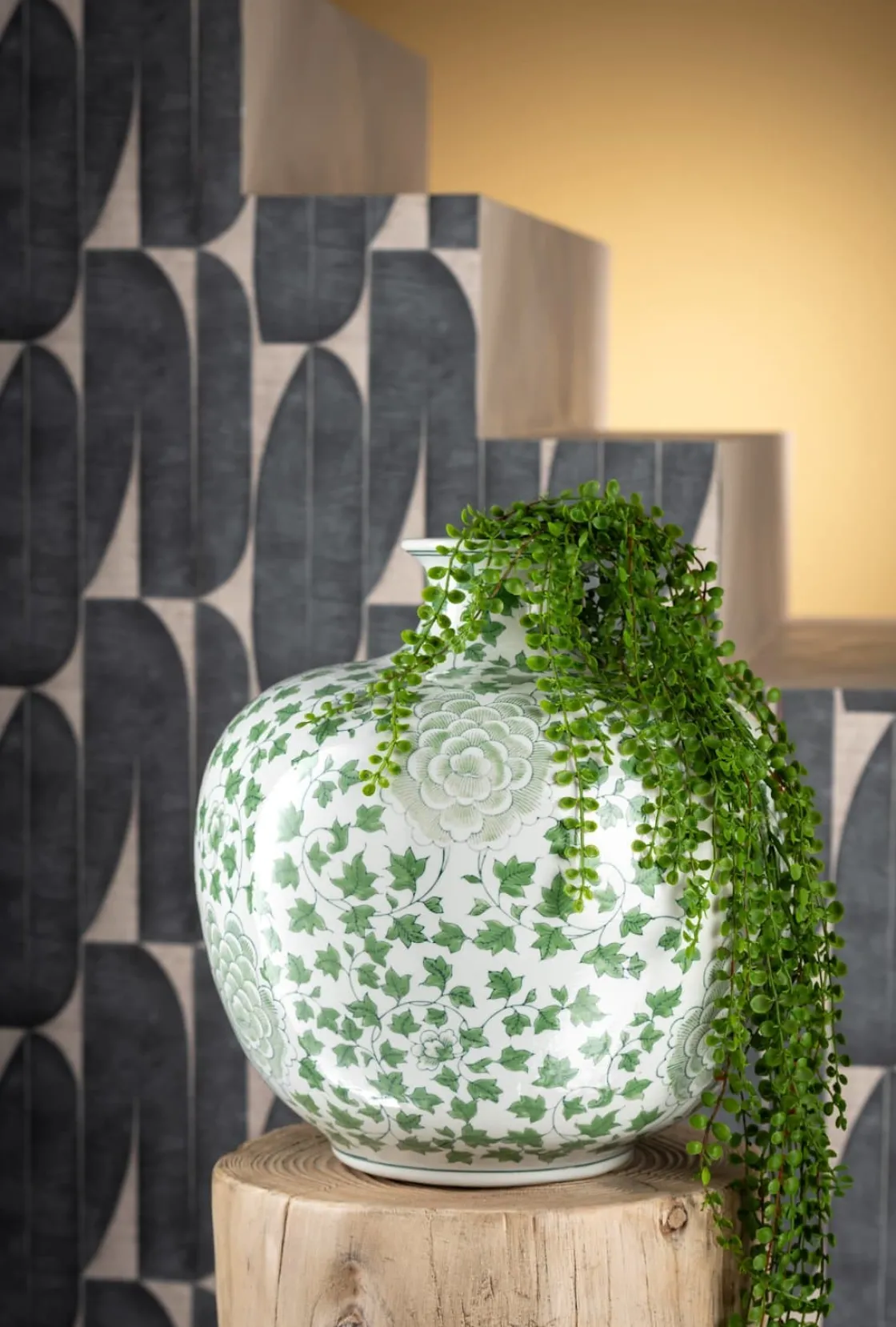 XOOON Yin vaas H41cm in kleur Groen shop je bij COCOmaison^ Woonaccessoires