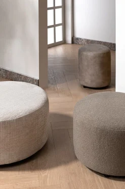XOOON ZACH poef rond 65 cm - hoogte 40 cm |^ Poef/Hockers